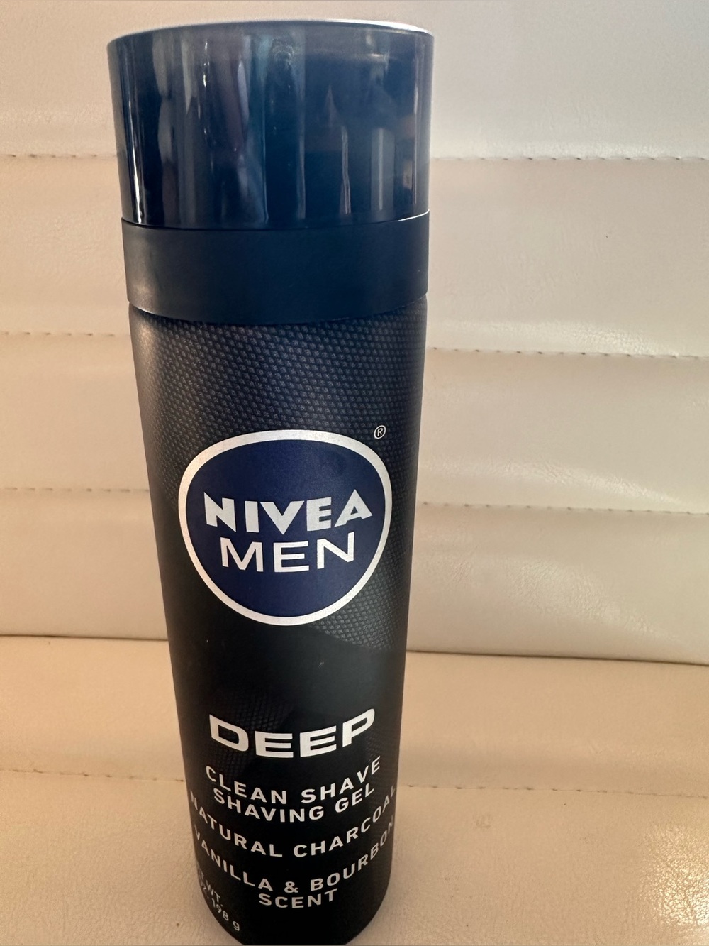Nivea Men Deep Clean Shave Shaving Gel Natural Charcoal Vanilla & Bourbon 7 oz